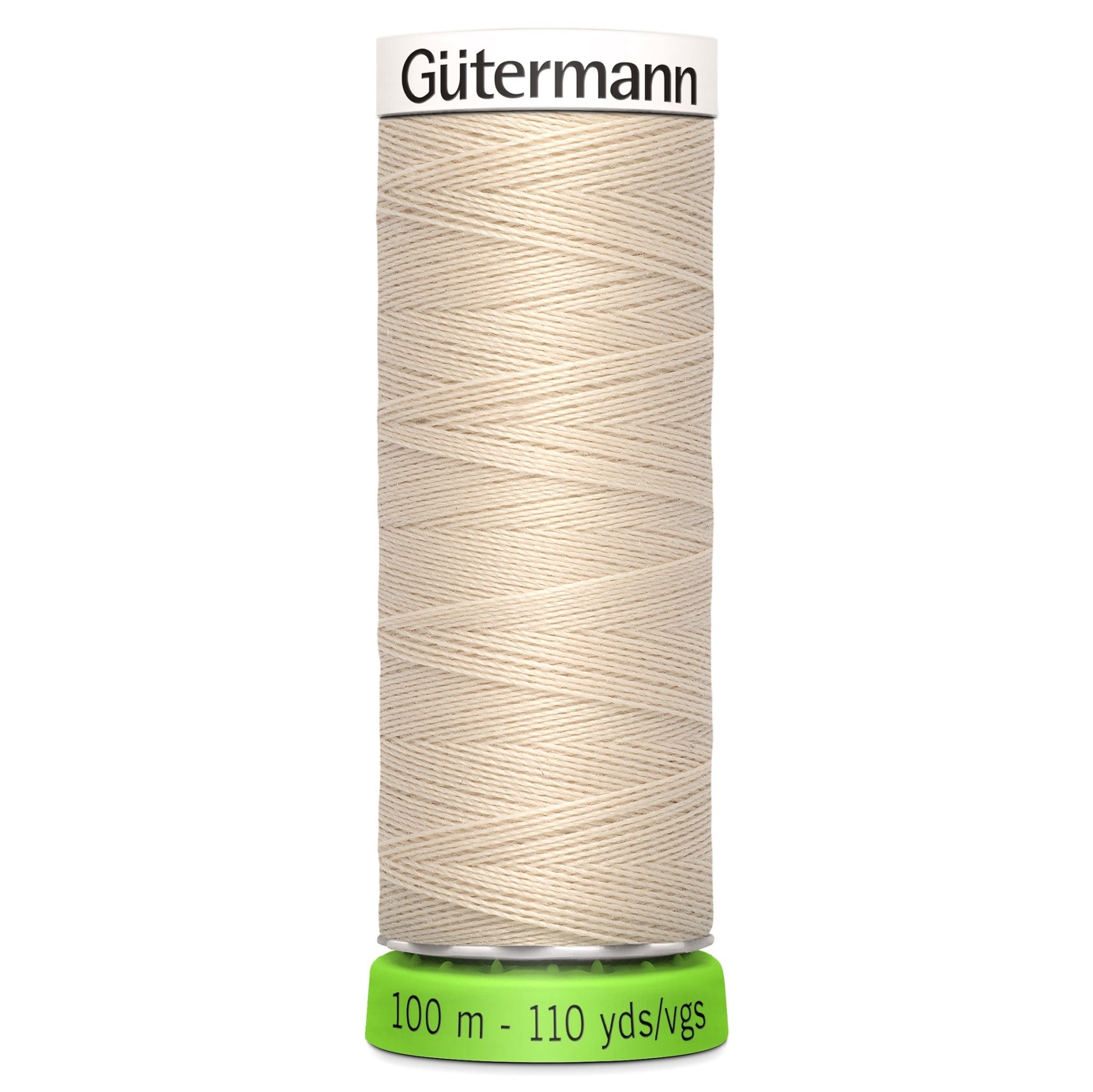 169 Beige - Gütermann Sew All rPET Thread 100m - sewecofabrics