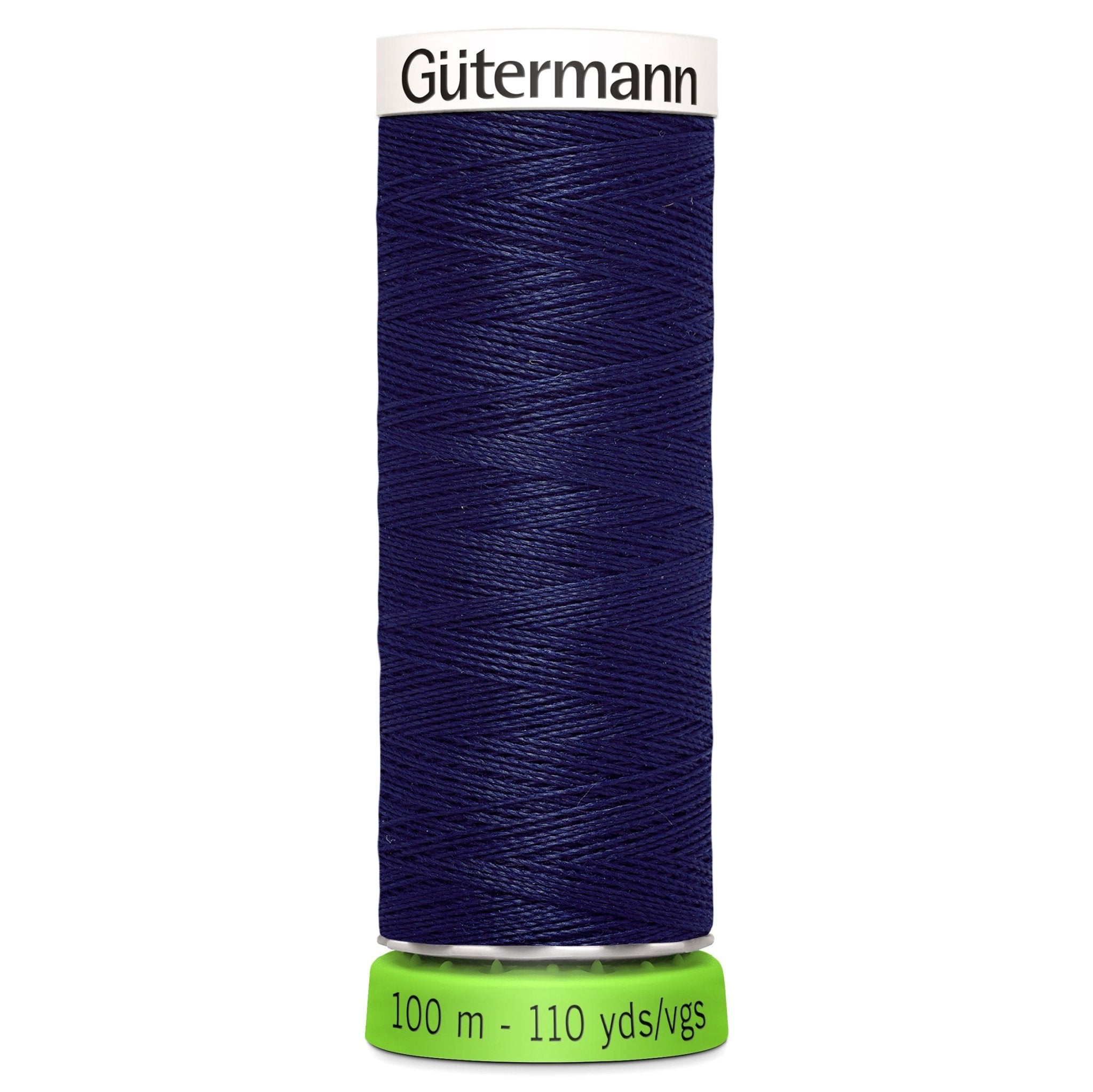 310 Navy Blue - Gütermann Sew All rPET Thread 100m - sewecofabrics