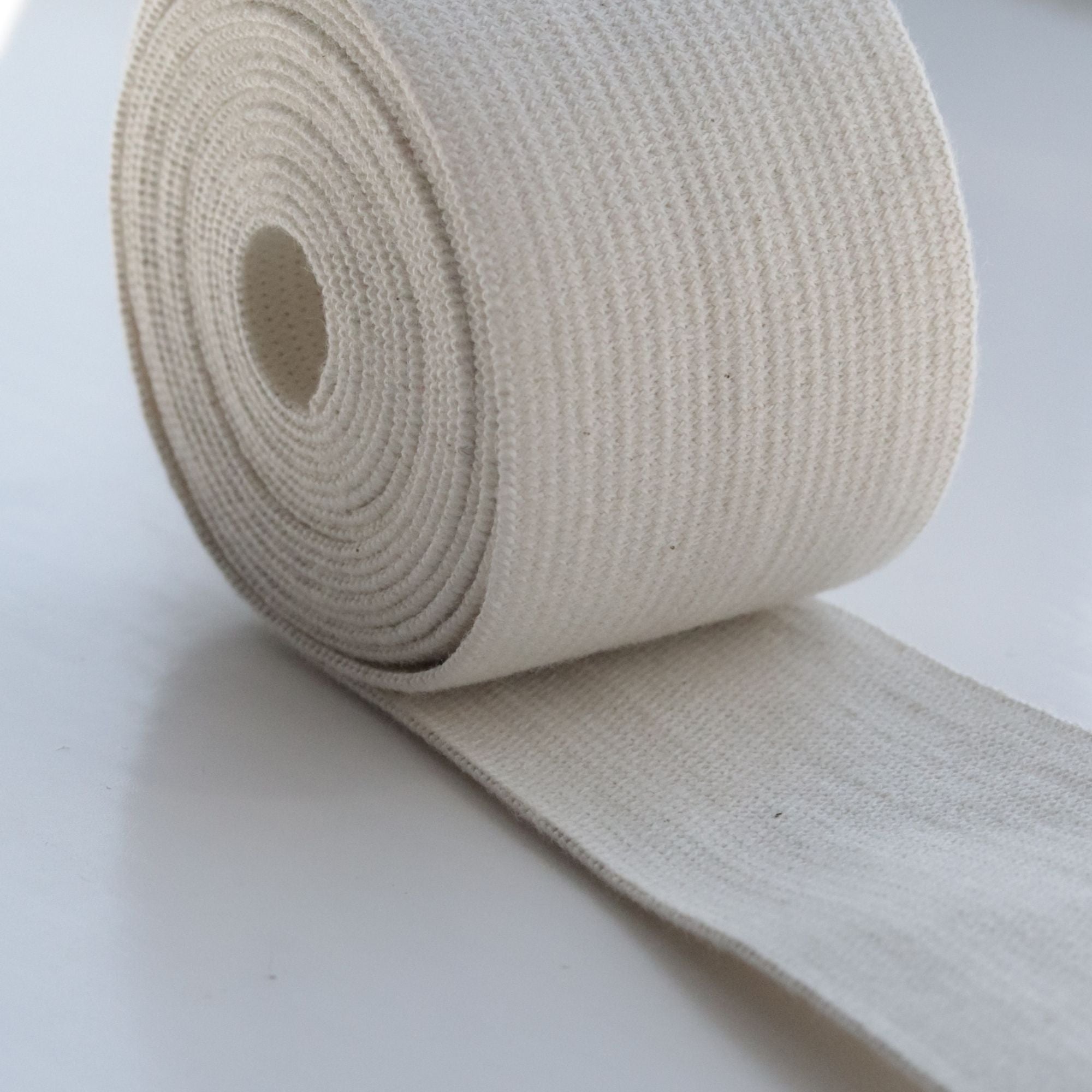40mm Organic Cotton Elastic
