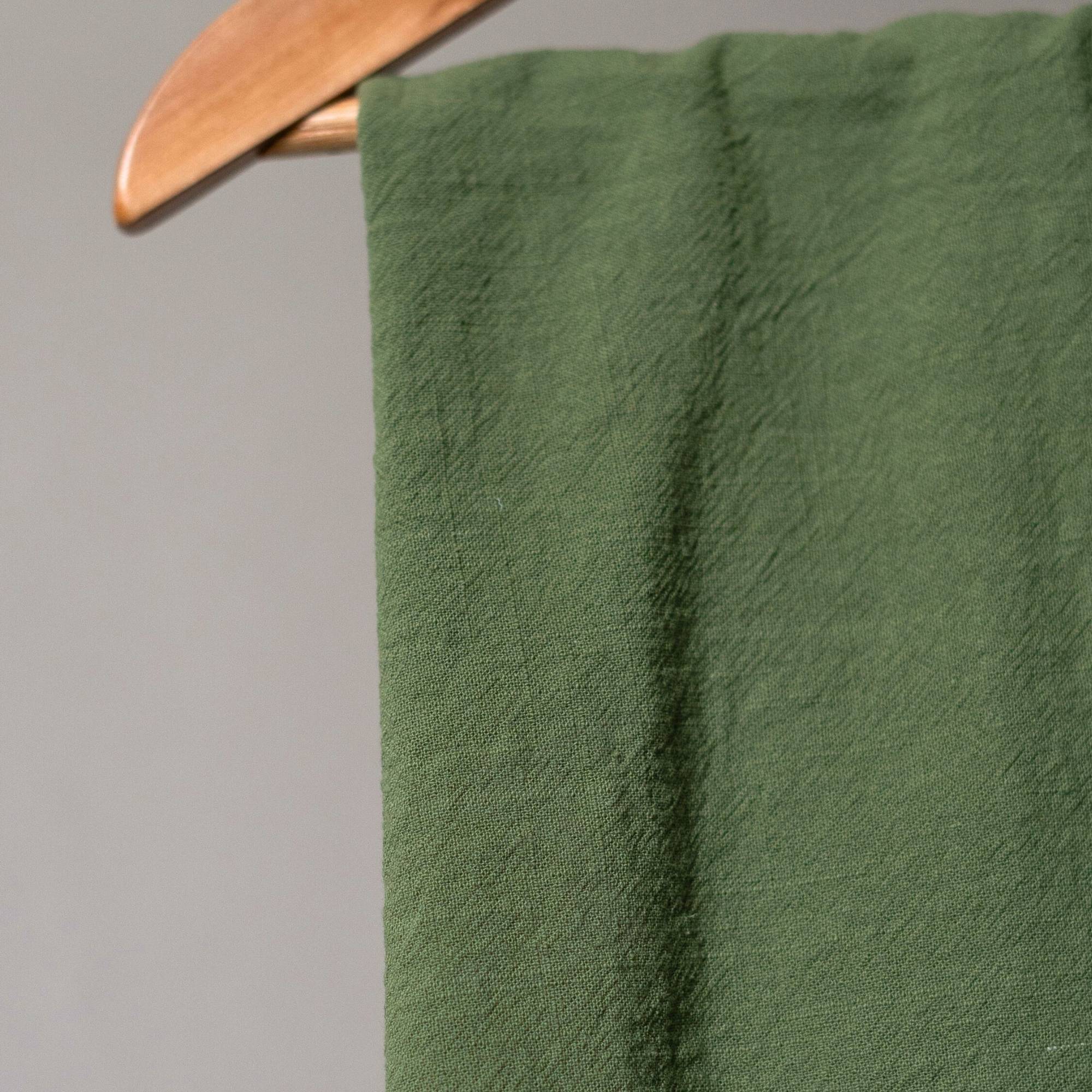 Vintage Nantucket Cotton - Olive Green Fabric