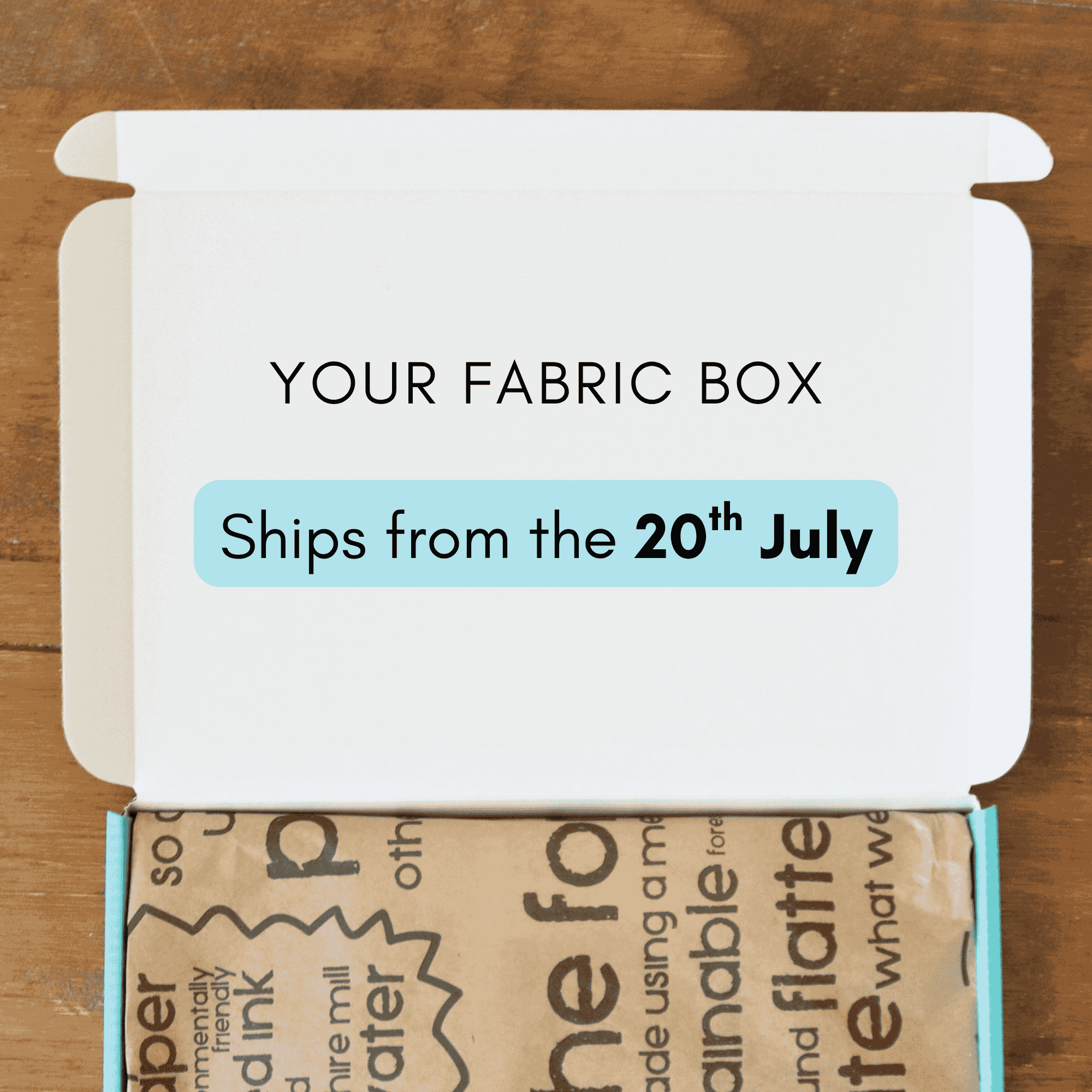 "Save the Shop" Fabric Box