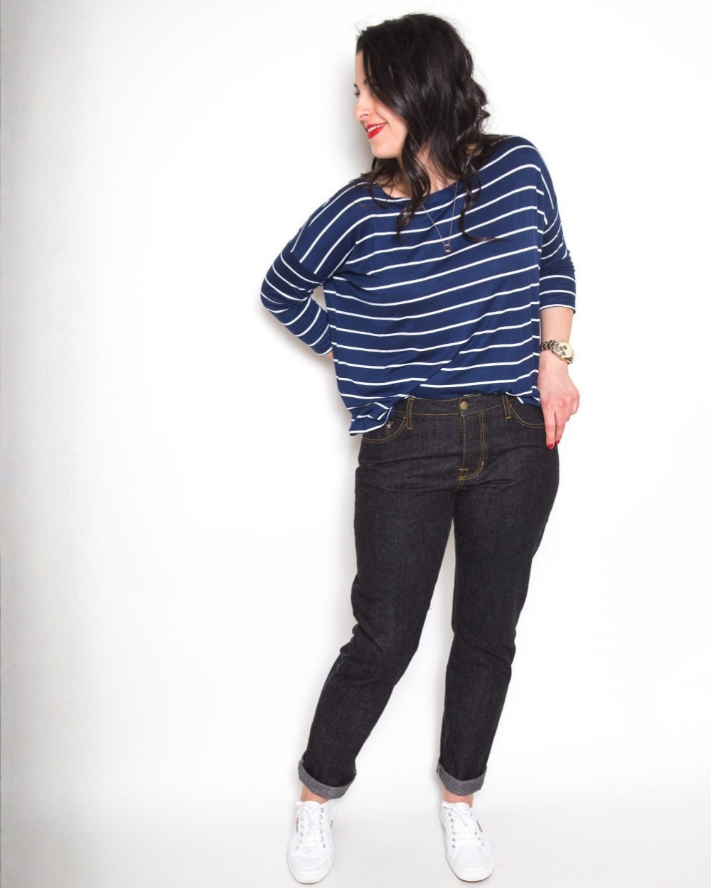 Morgan Boyfriend Jeans, Sewing Pattern from Closet Core Patterns (Paper)