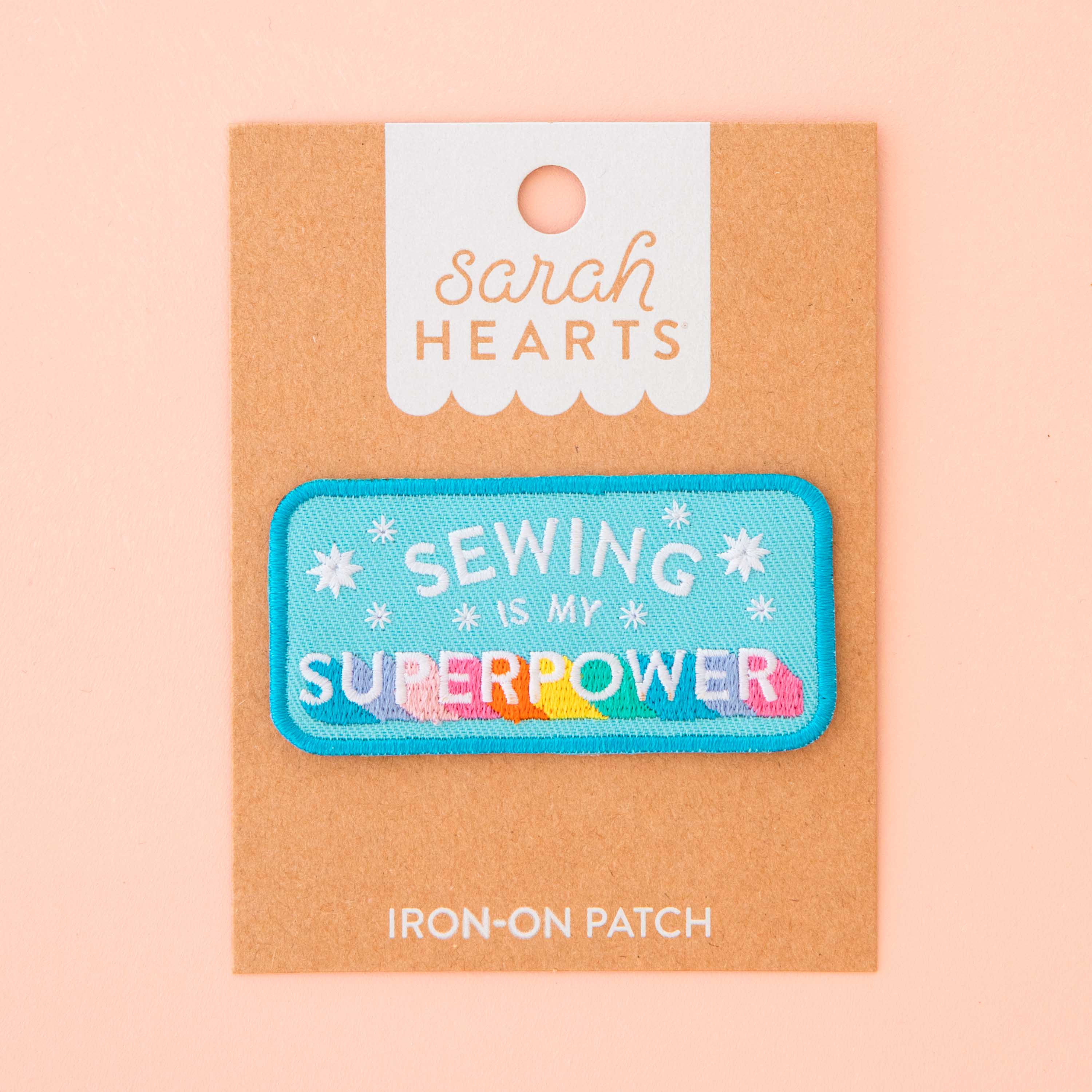 Iron-on patch with &