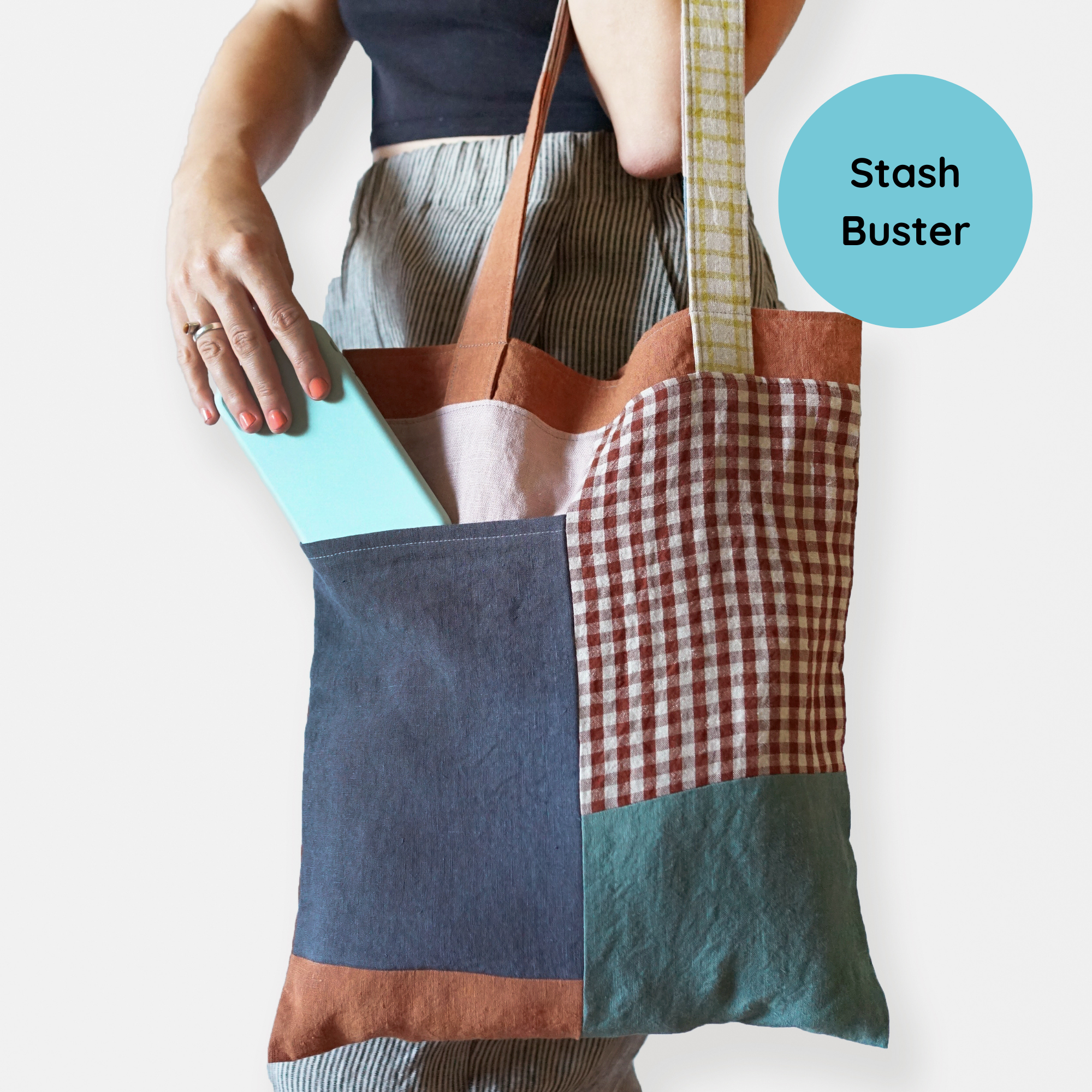 Sew tote best sale bag with pockets