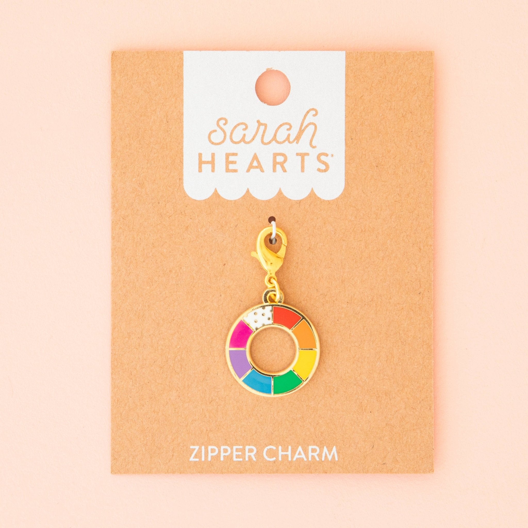Colour Wheel Zipper Charm - sewecofabrics