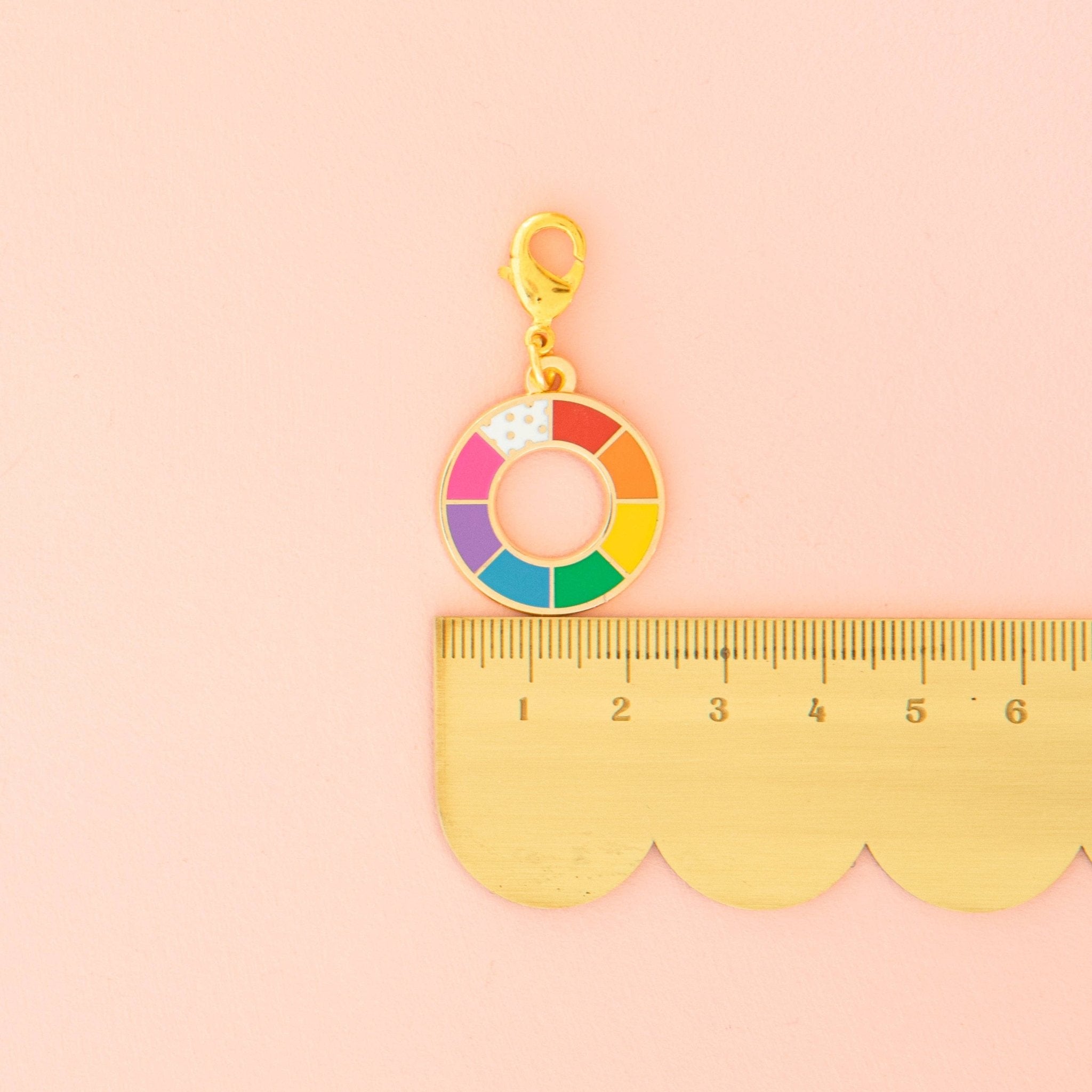 Colour Wheel Zipper Charm - sewecofabrics