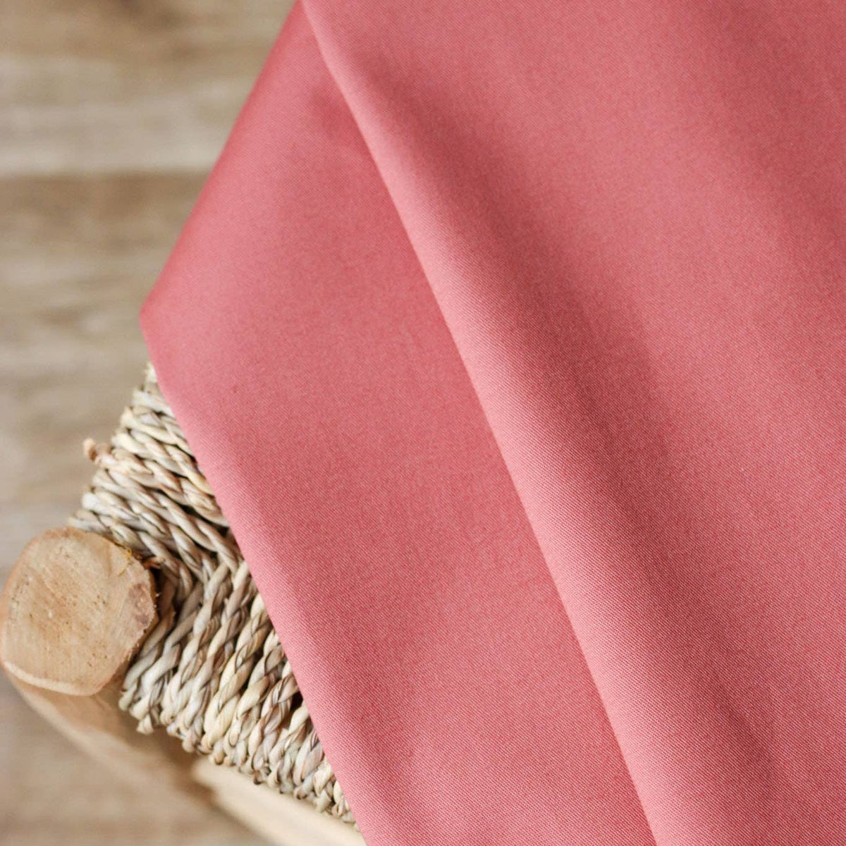 Cotton Gabardine Fabric - Old Pink - sewecofabrics