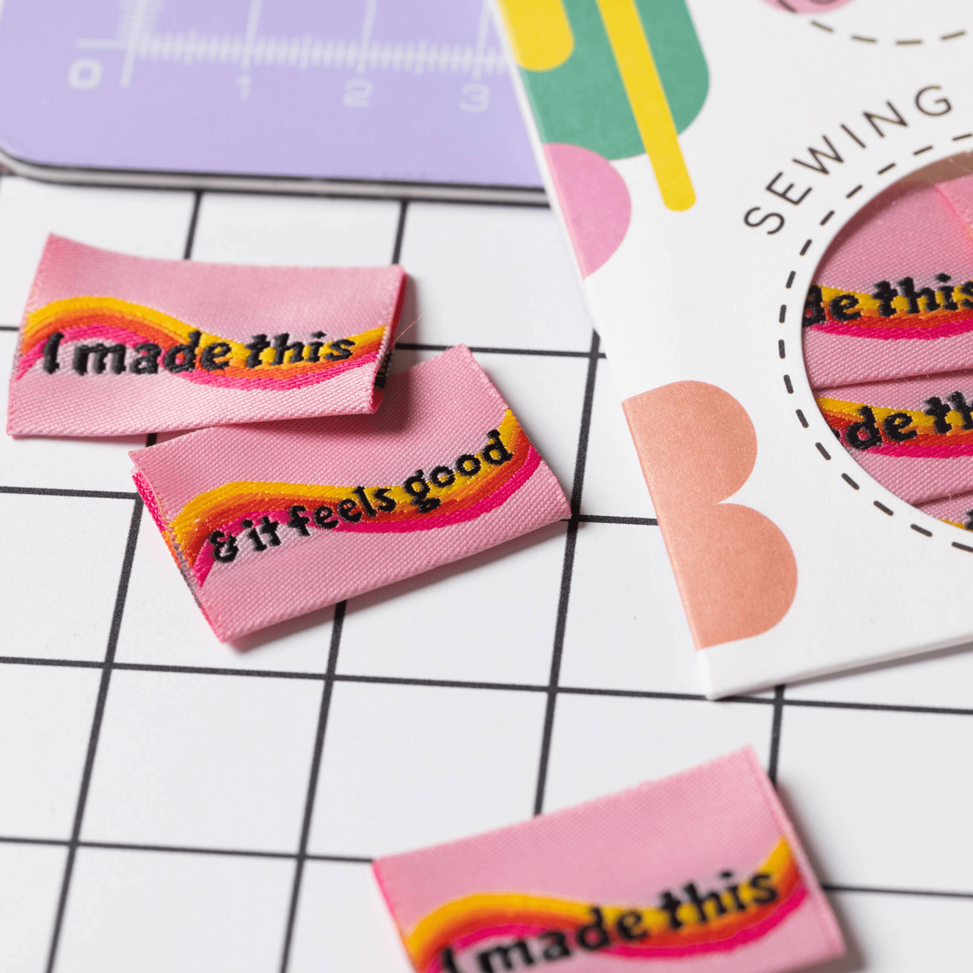 I Made This - Little Rosy Cheeks - Sewing Labels - sewecofabrics