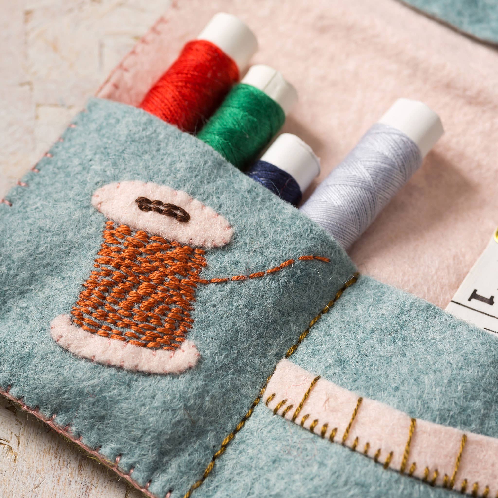 Kit: Sewing Roll - Felt Craft Mini Kit - sewecofabrics