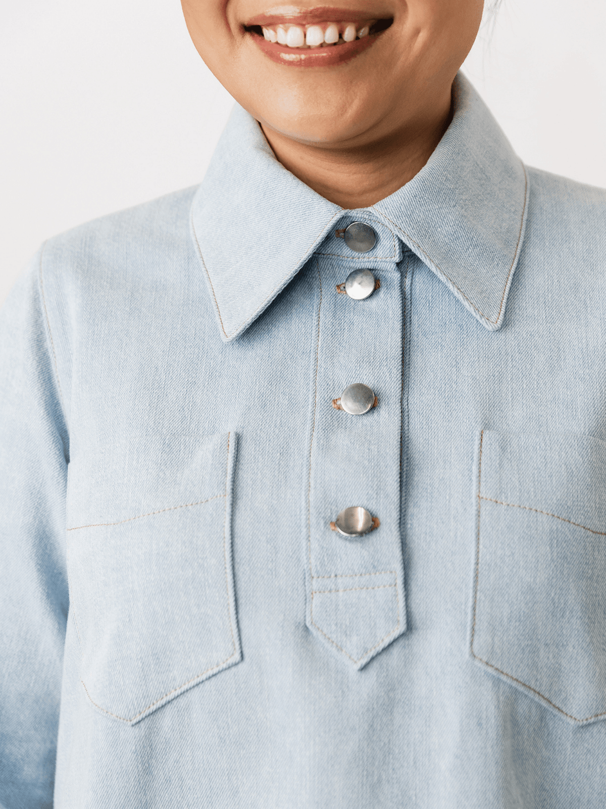 Loviisa Denim Dress - PDF Sewing Pattern - sewecofabrics
