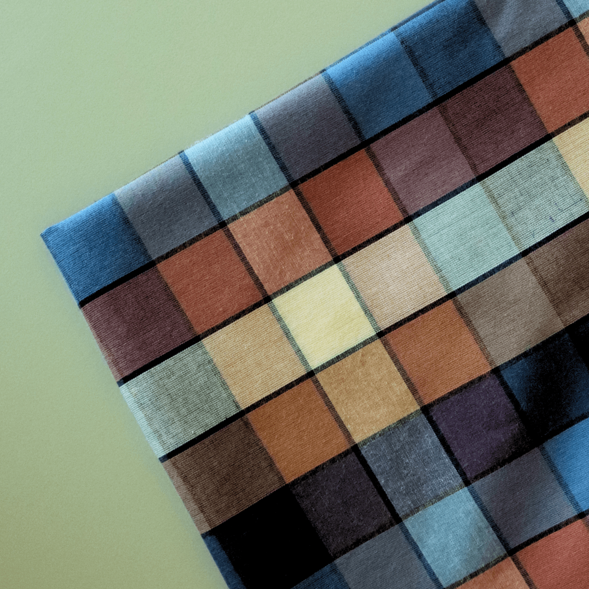 Magritte - Organic Cotton - Gingham Fabric - sewecofabrics
