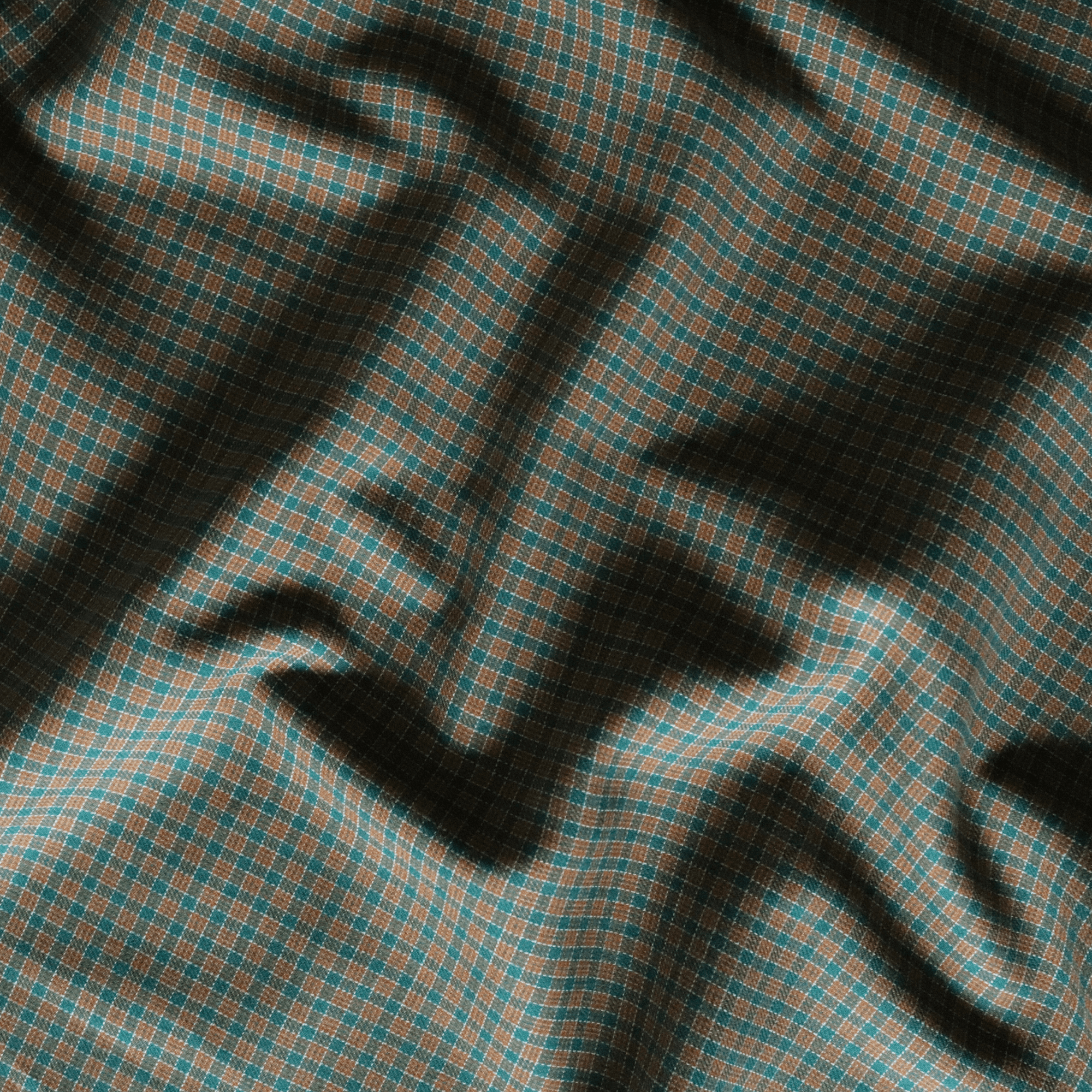 Moreen Plaid Toffee - Cotton Fabric - sewecofabrics