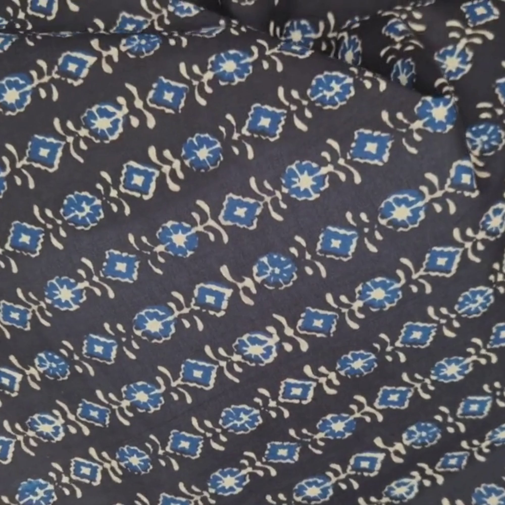 Indigo Abstract - Cotton Fabric