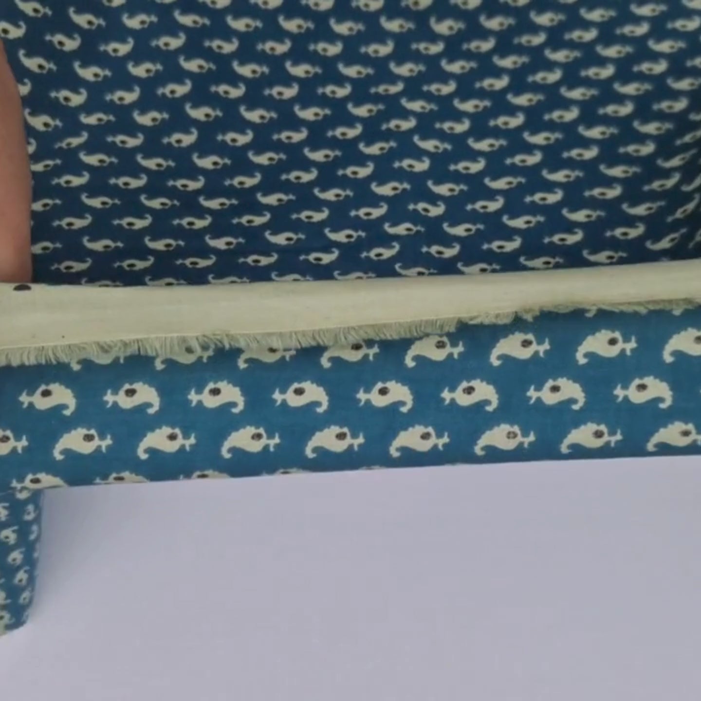 Kali Cyan - Indian Block Print Cotton Fabric