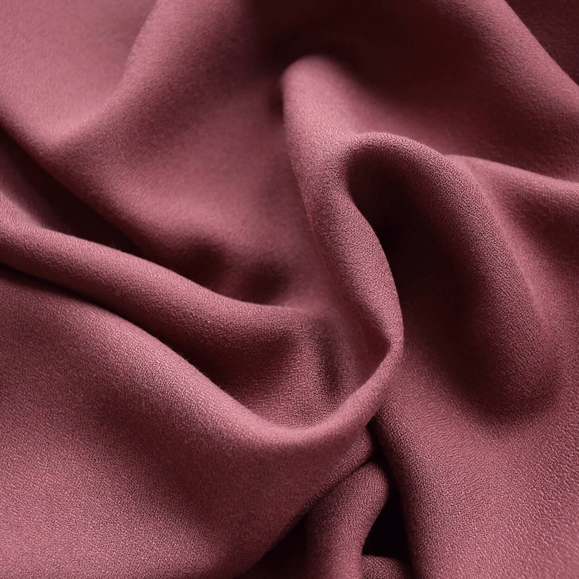 REMNANT BUNDLE - Mahogany Viscose Crepe Fabric - sewecofabrics