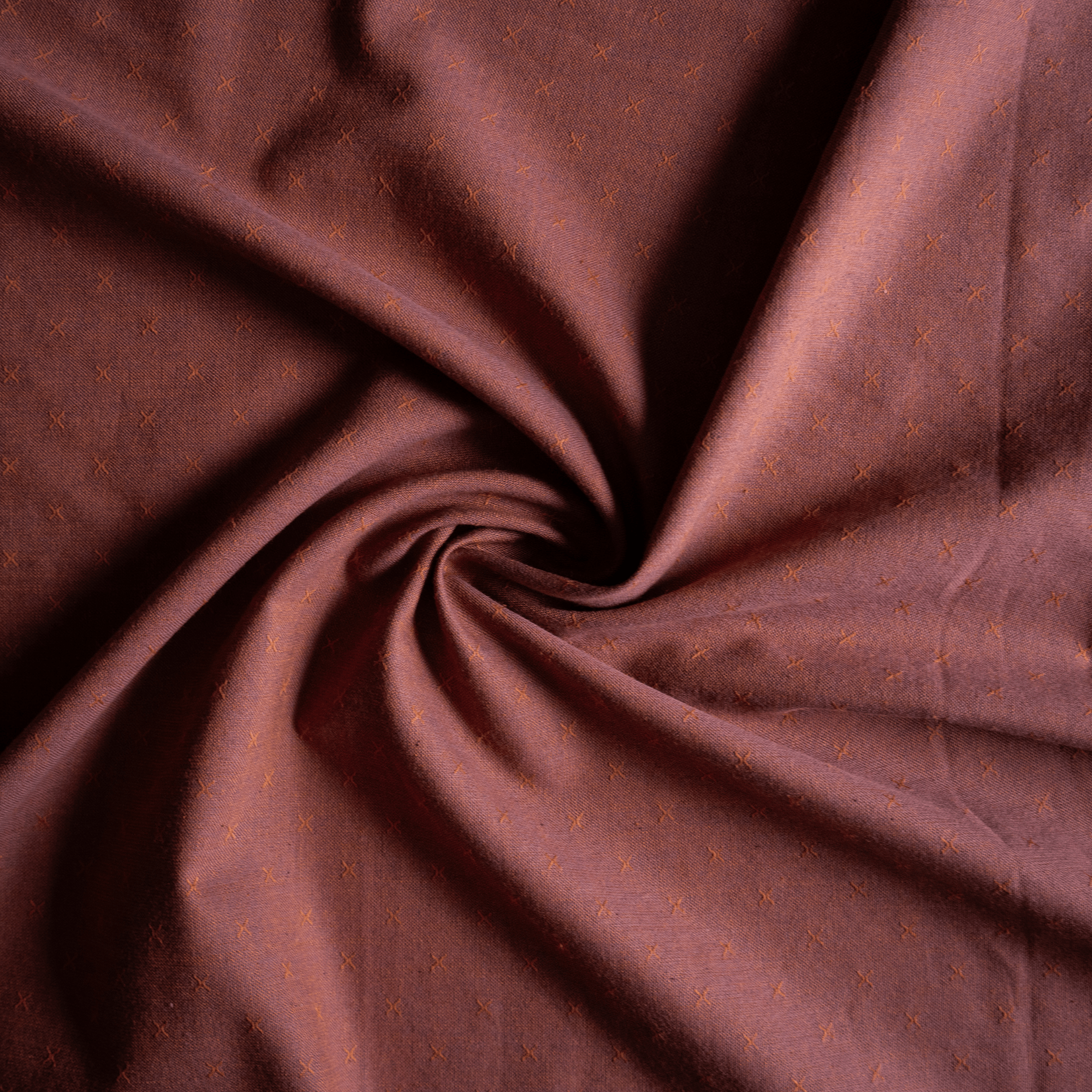 REMNANT BUNDLE - Spicy Rust Cotton Fabric - sewecofabrics