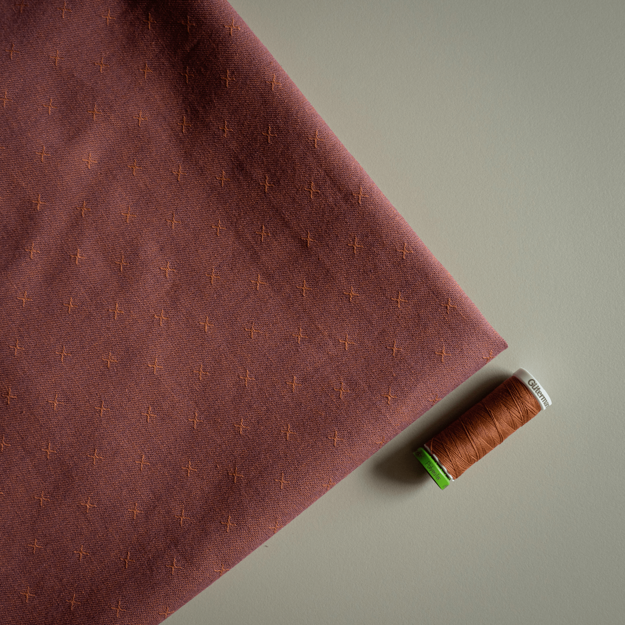 REMNANT BUNDLE - Spicy Rust Cotton Fabric - sewecofabrics