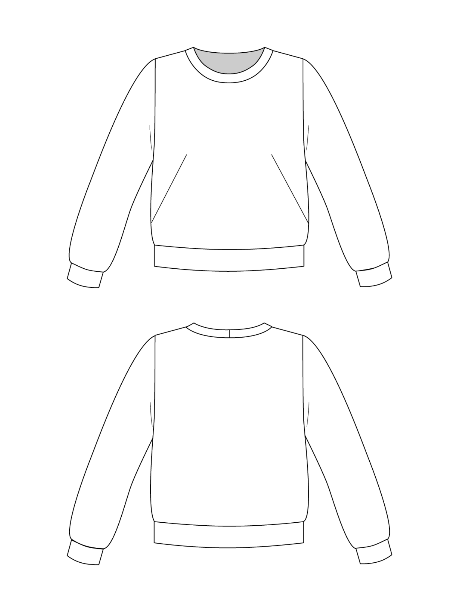 Sloane Sweatshirt - PDF Sewing Pattern - sewecofabrics