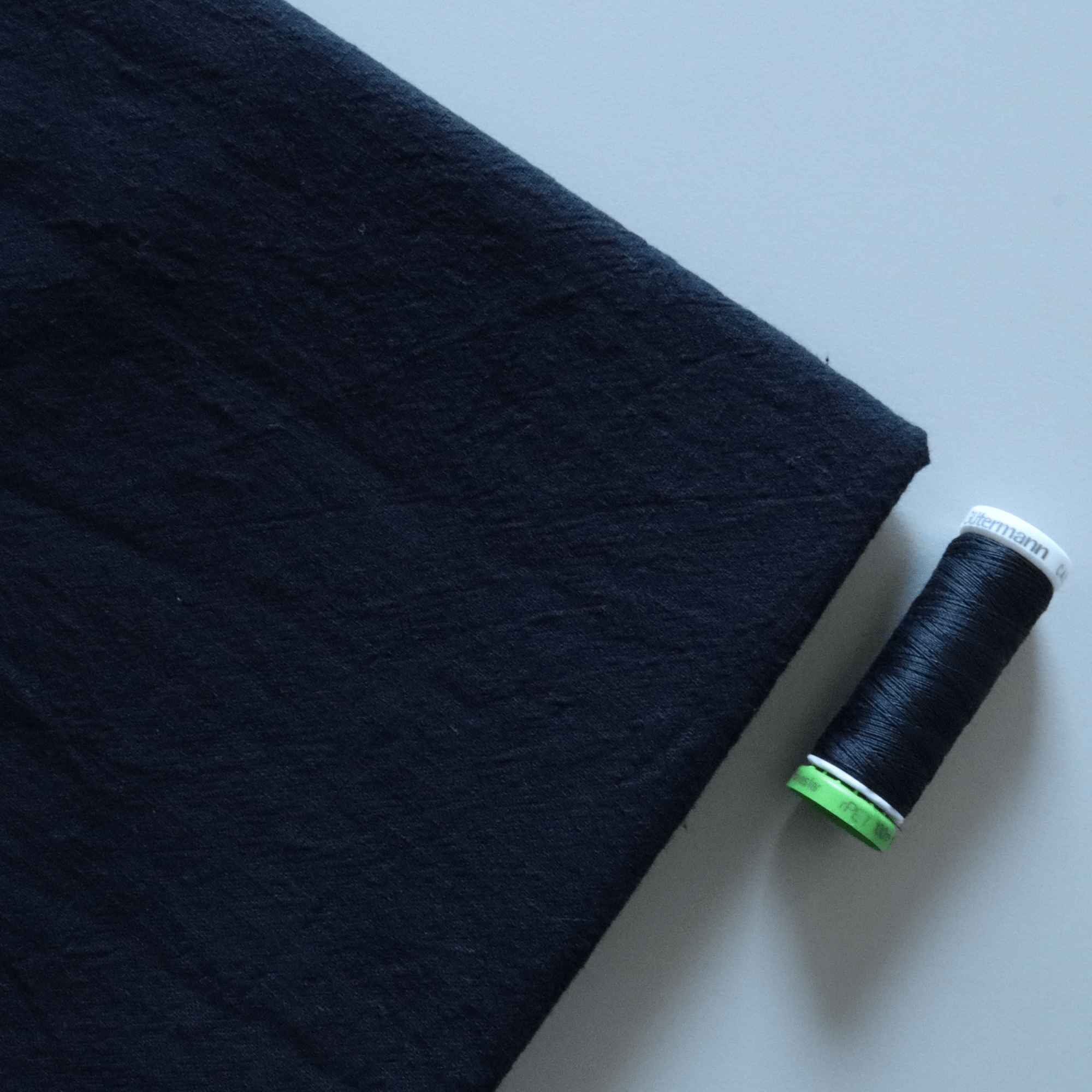 Vintage Nantucket Cotton - Black Fabric - sewecofabrics