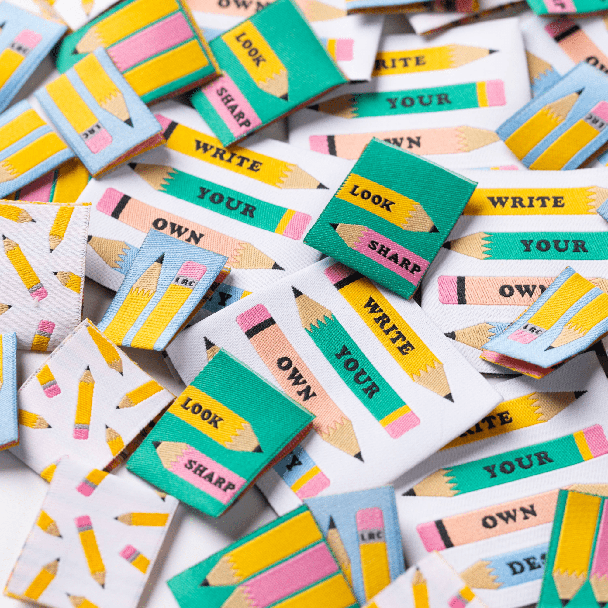 Write Your Own Destiny - Little Rosy Cheeks - Sewing Labels - sewecofabrics