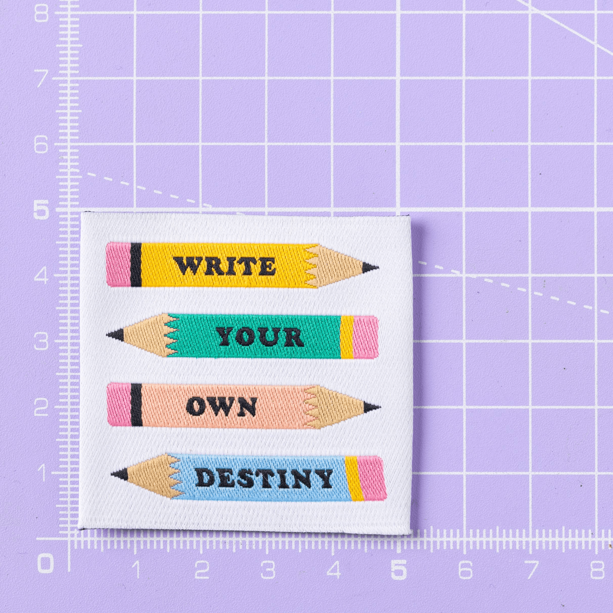 Write Your Own Destiny - Little Rosy Cheeks - Sewing Labels - sewecofabrics
