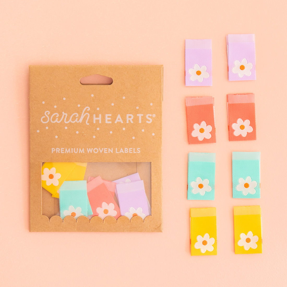 Daisy Multipack- Sarah Hearts - Sewing Labels