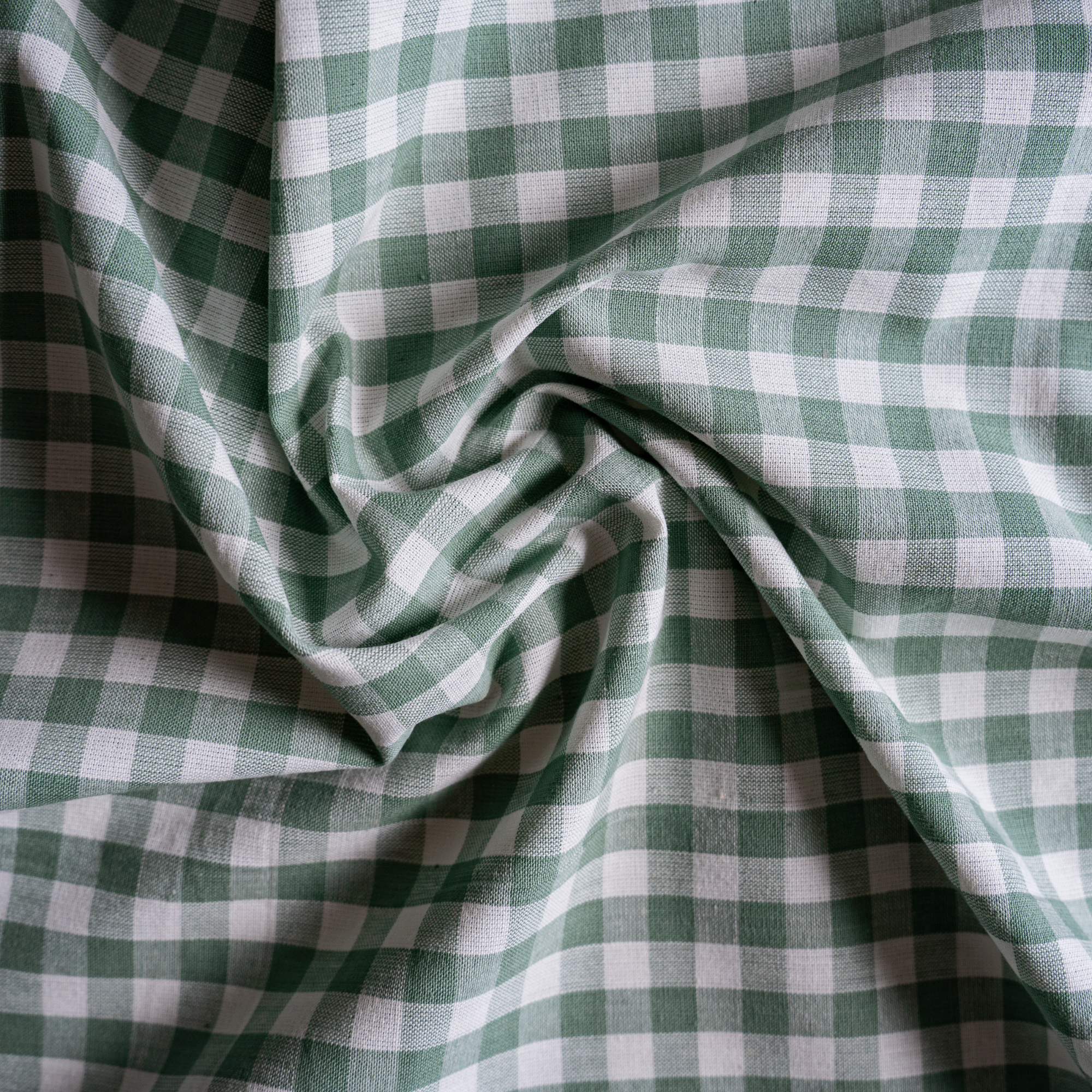 Green Small - Gingham Cotton