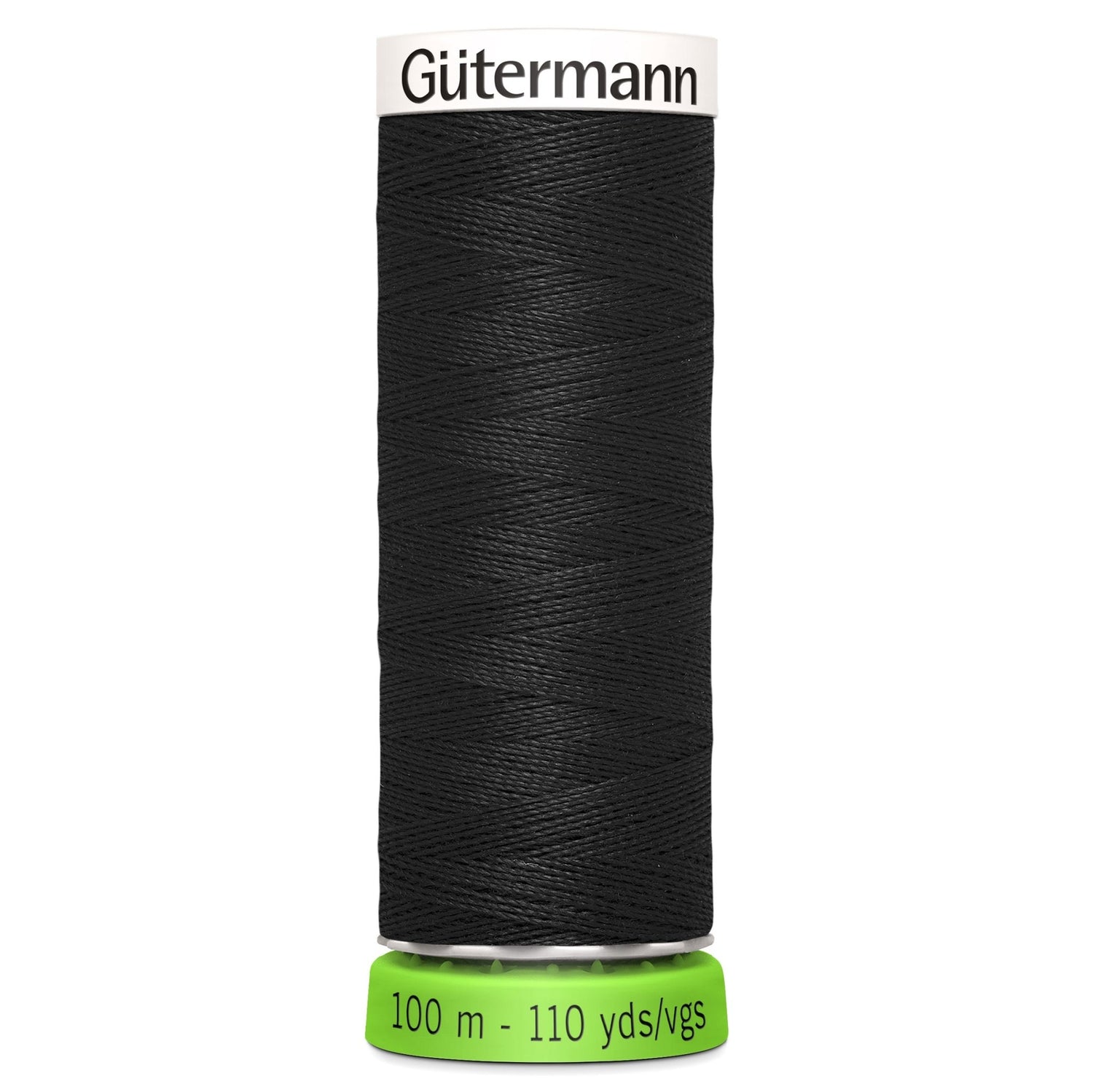 000 Black - Gütermann Sew All rPET Thread 100m - sewecofabrics