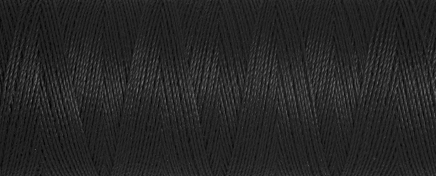 000 Black - Gütermann Sew All rPET Thread 100m - sewecofabrics
