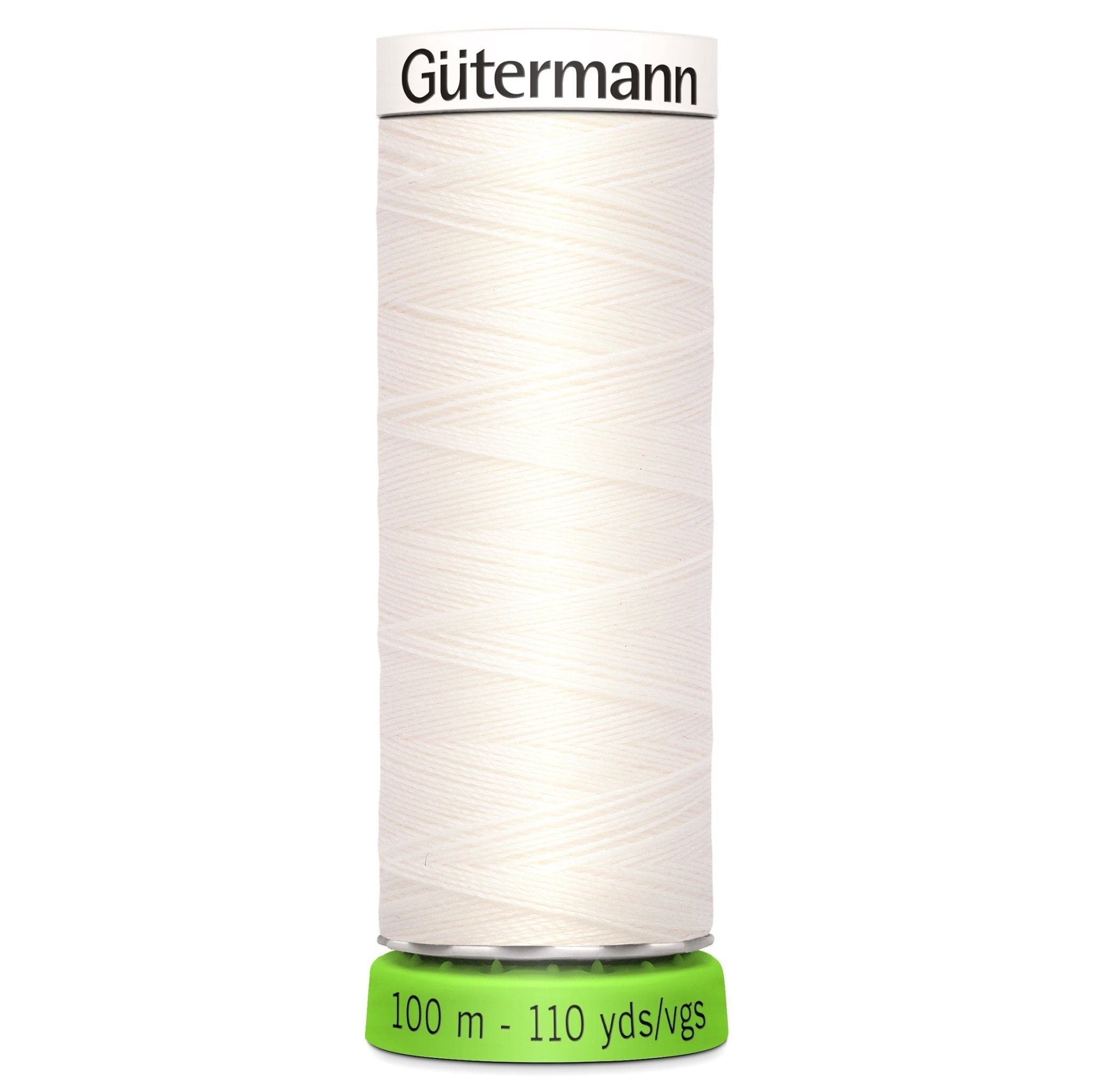 111 Bridal White - Gütermann Sew All rPET Thread 100m - sewecofabrics