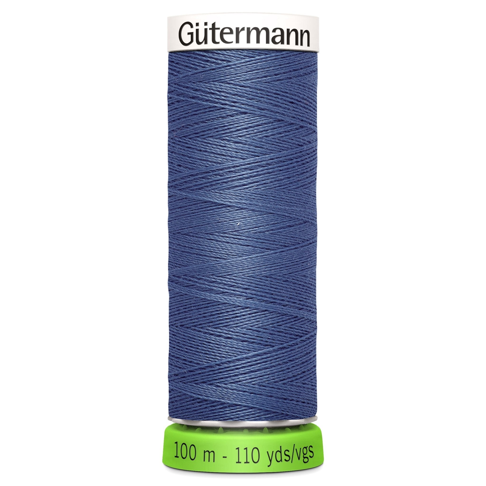 112 Shark Blue - Gütermann Sew All rPET Thread 100m - sewecofabrics