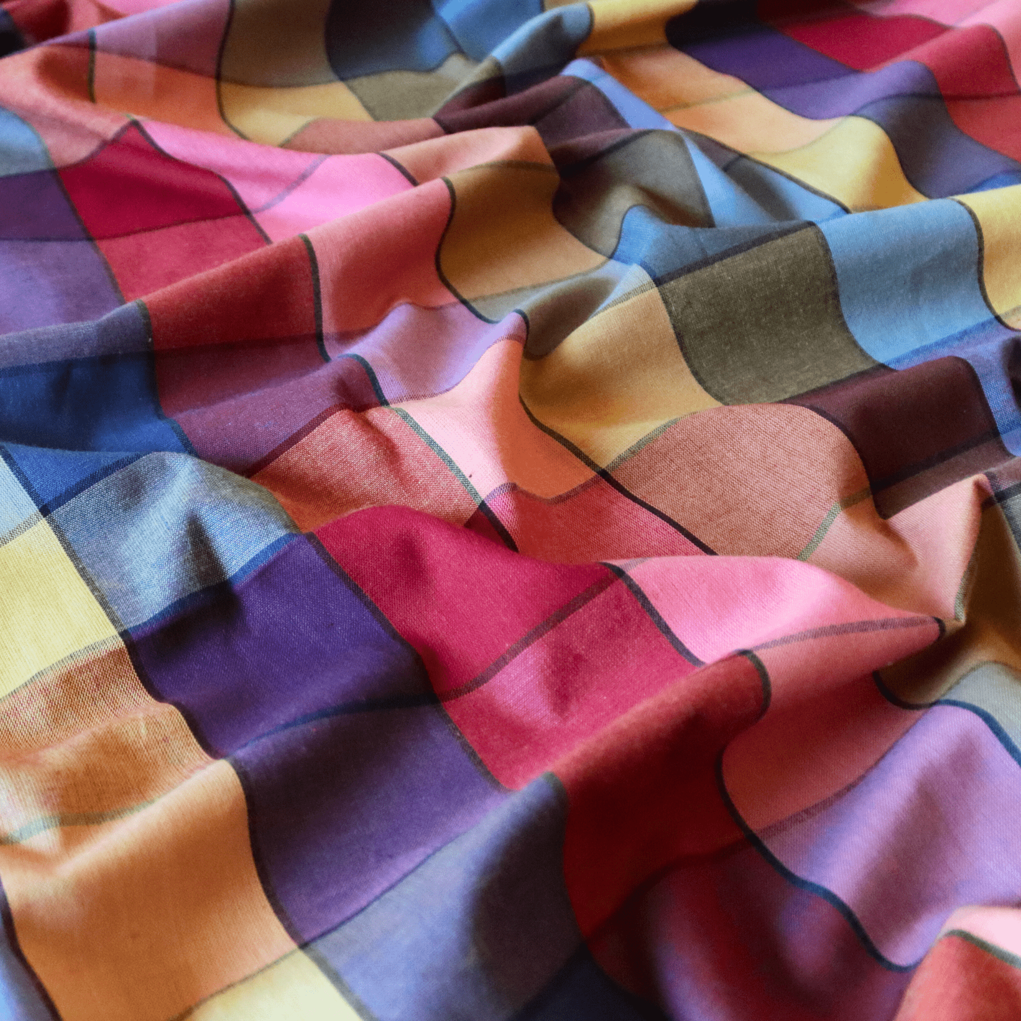 1.2m REMNANT - Circus Organic Cotton Fabric - sewecofabrics