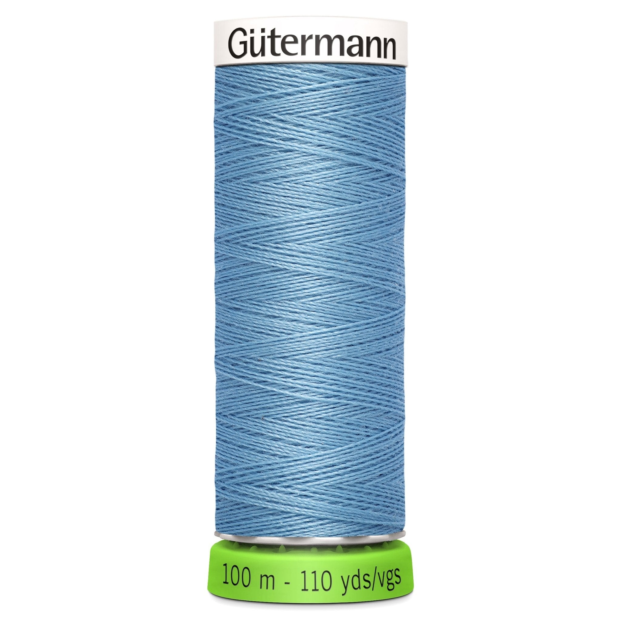143 Baby Blue - Gütermann Sew All rPET Thread 100m - sewecofabrics