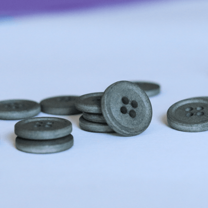 15mm Cotton Buttons - Spruce - sewecofabrics