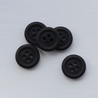 15mm Hemp Button - Black - sewecofabrics