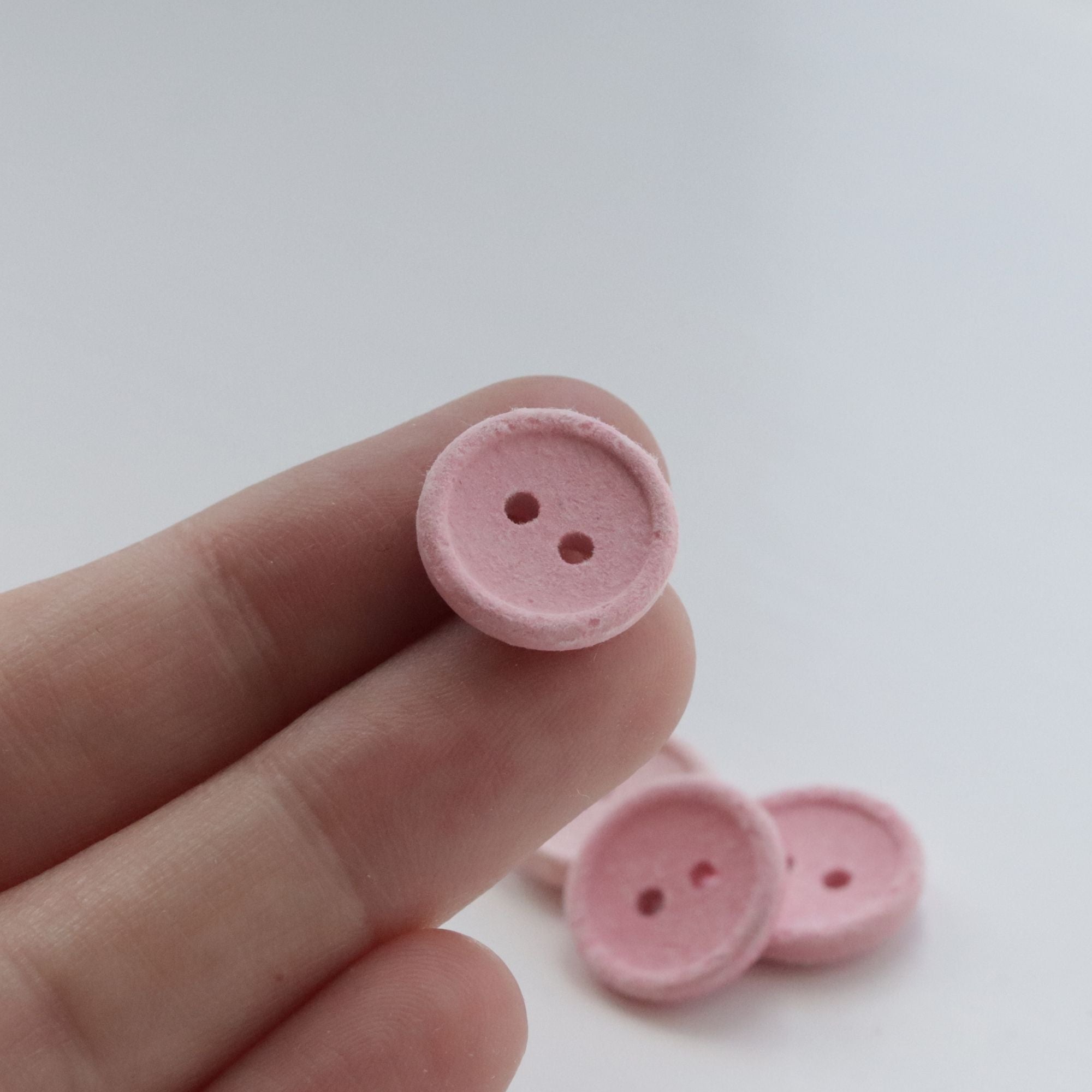 15mm Recycled Cotton Button - Dusty Pink - sewecofabrics