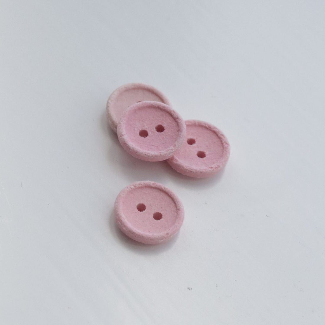 15mm Recycled Cotton Button - Dusty Pink - sewecofabrics