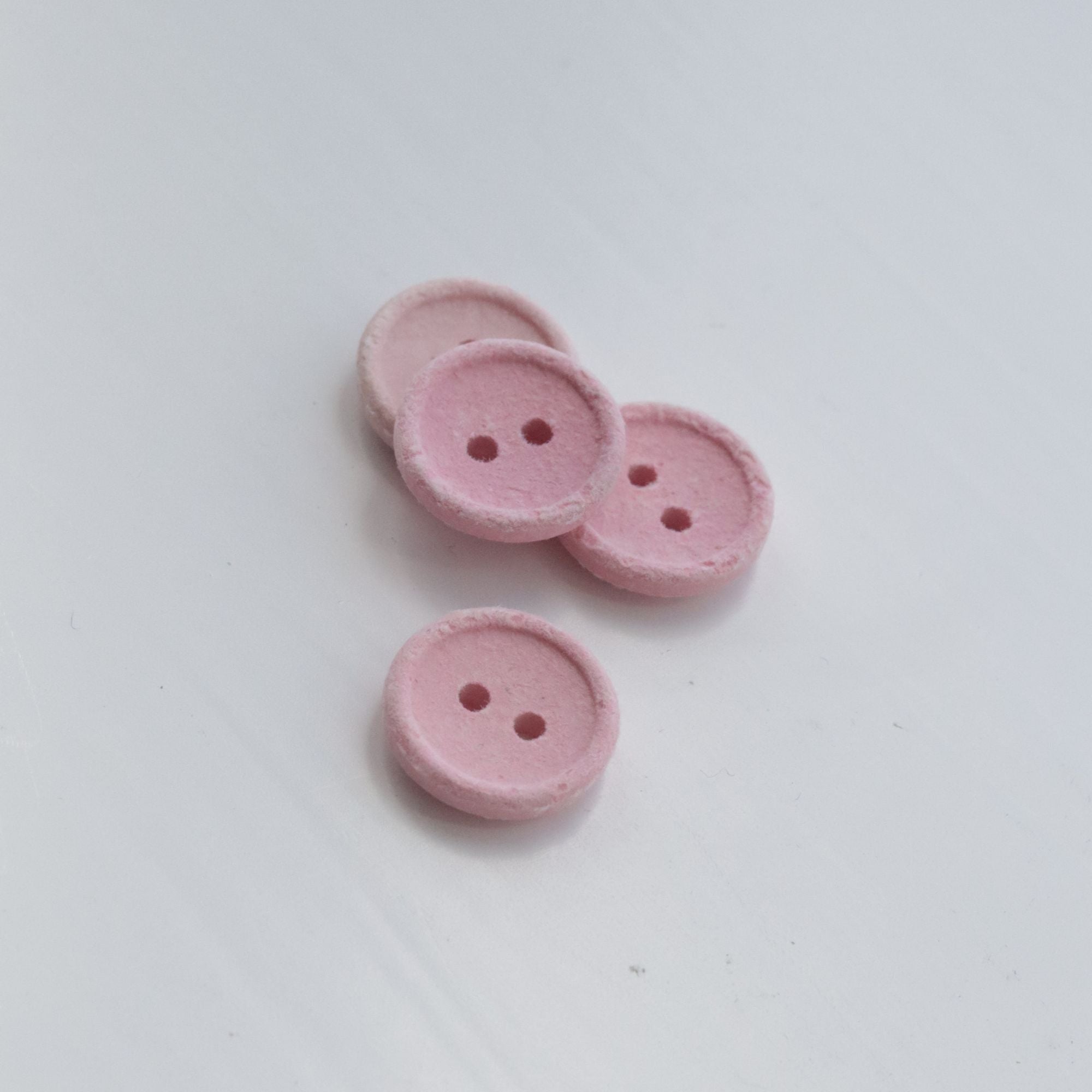 15mm Recycled Cotton Button - Dusty Pink - sewecofabrics