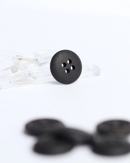 15mm Hemp Button, Black