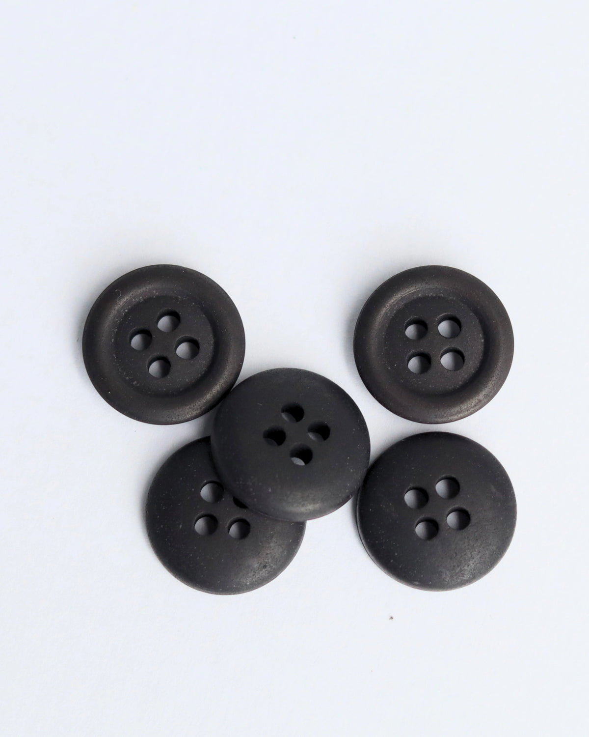 15mm Hemp Button, Black