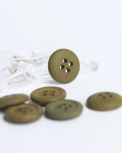 15mm Hemp Button, Khaki