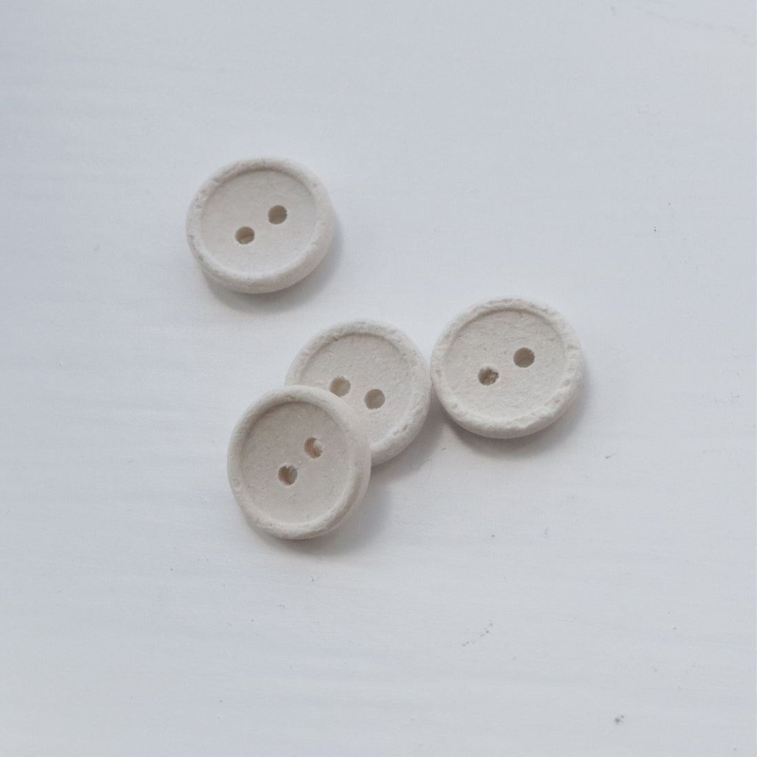 15mm Recycled Cotton Button - Natural