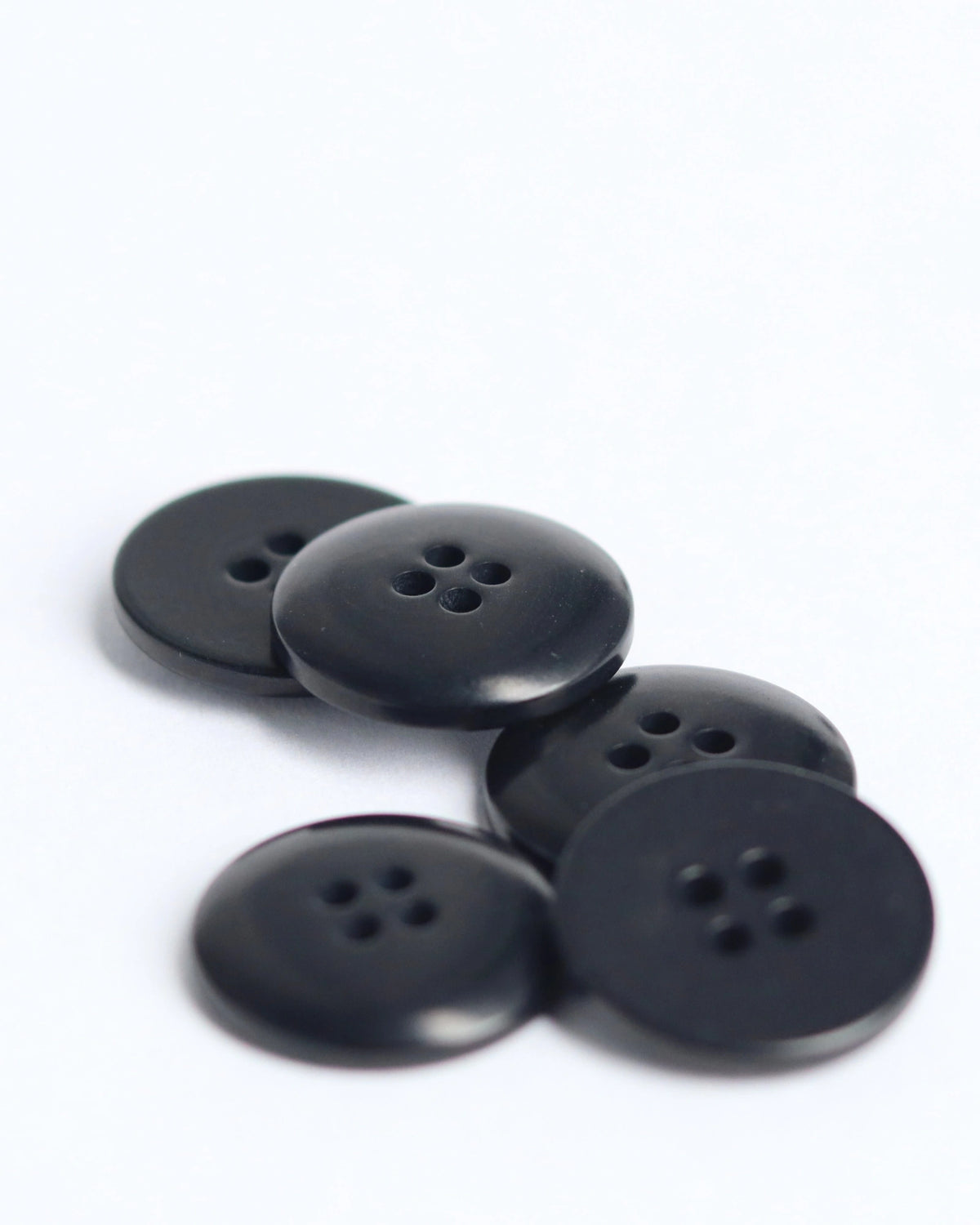 18mm Corozo Button, Black