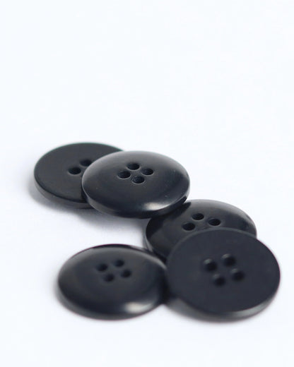 18mm Corozo Button, Black