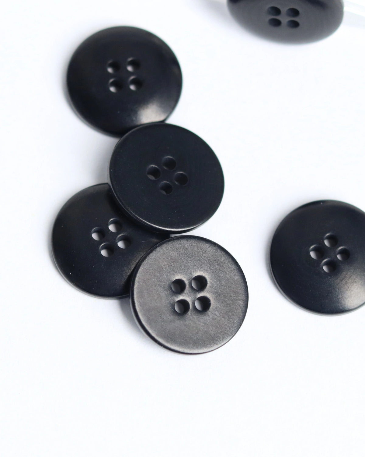 18mm Corozo Button, Black