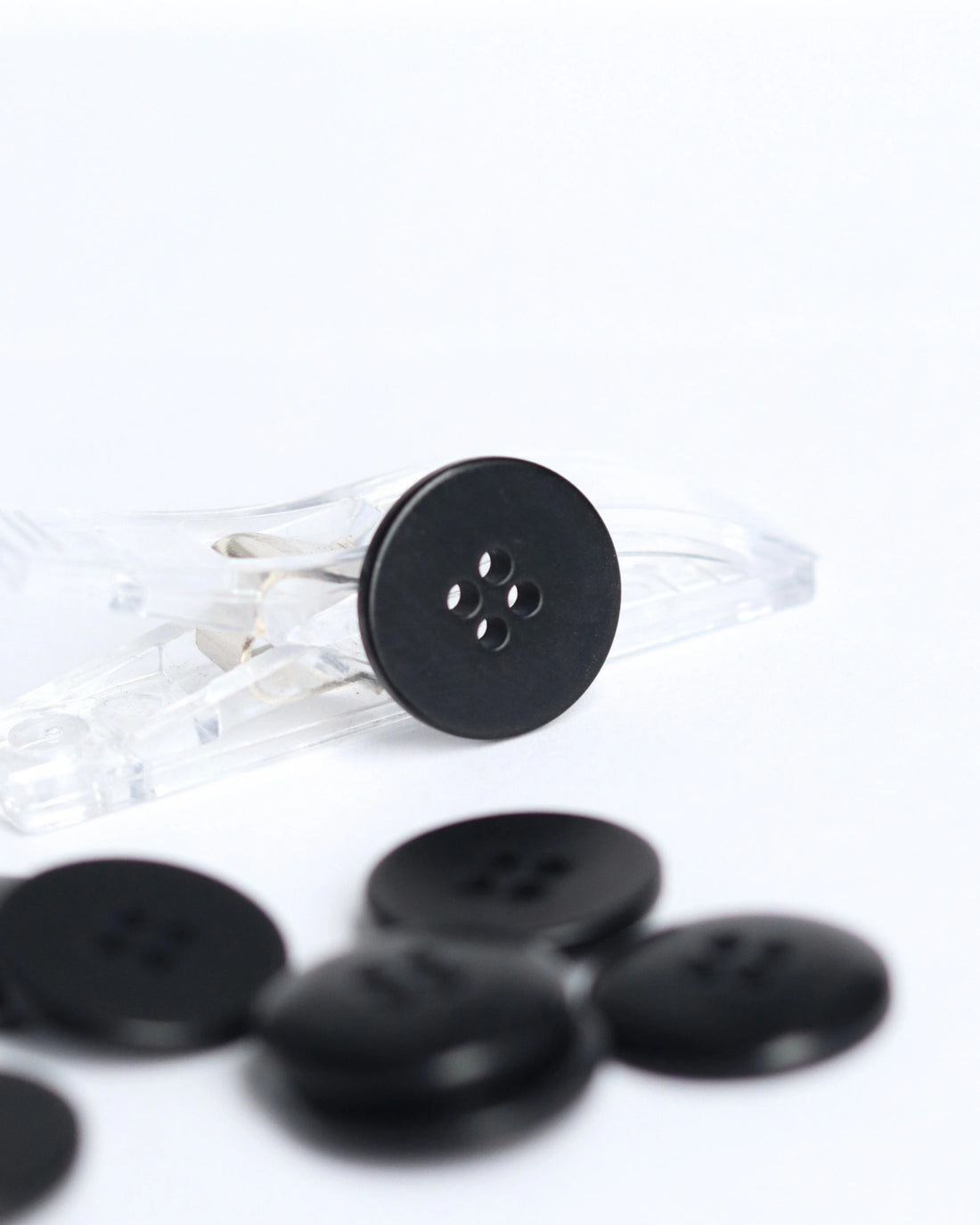 18mm Corozo Button, Black
