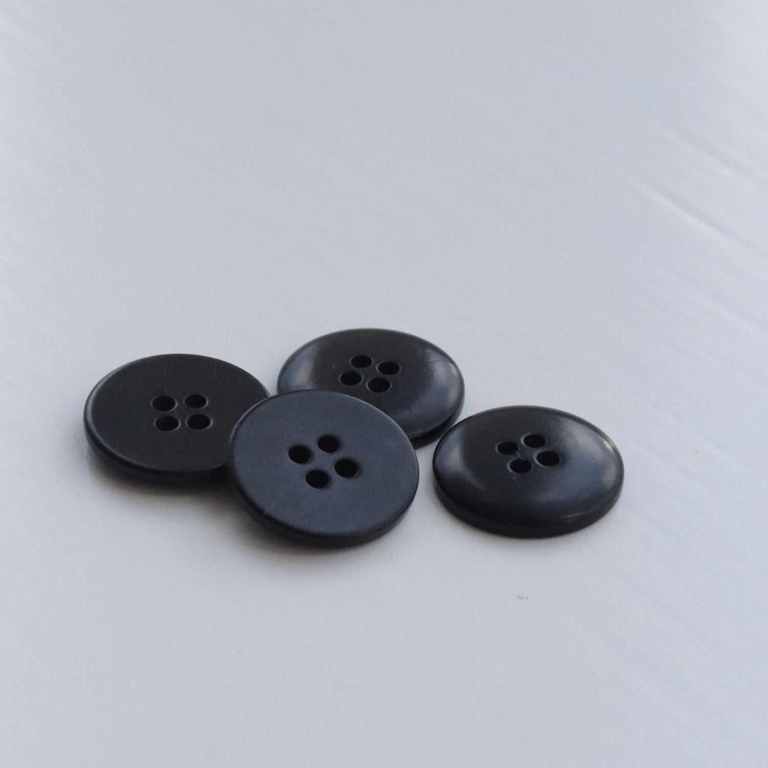 18mm Corozo Button - Black - sewecofabrics