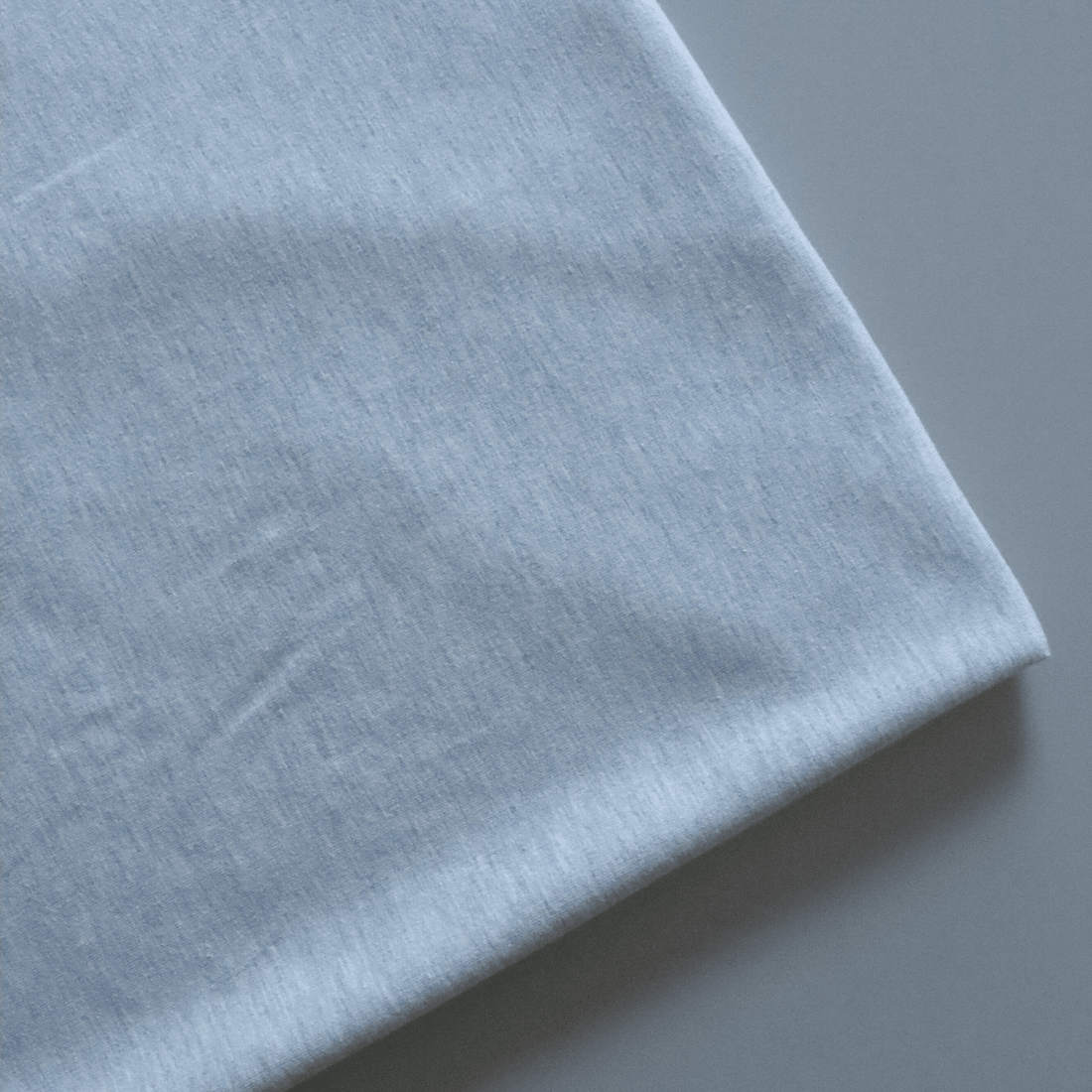 1m REMNANT - French Terry - Light Grey - sewecofabrics