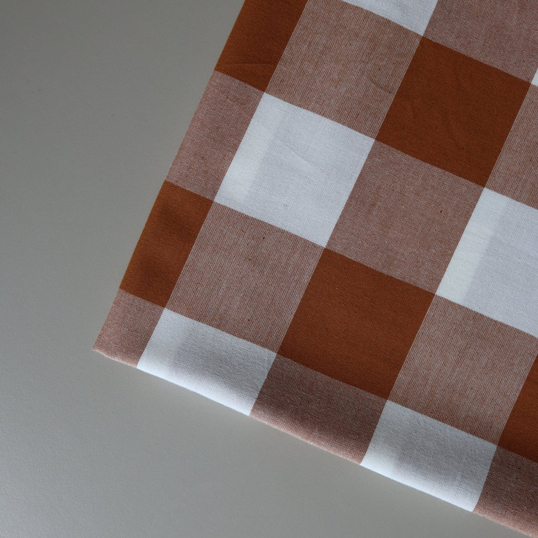 1m REMNANT - Graham Large Gingham Cotton Fabric - sewecofabrics