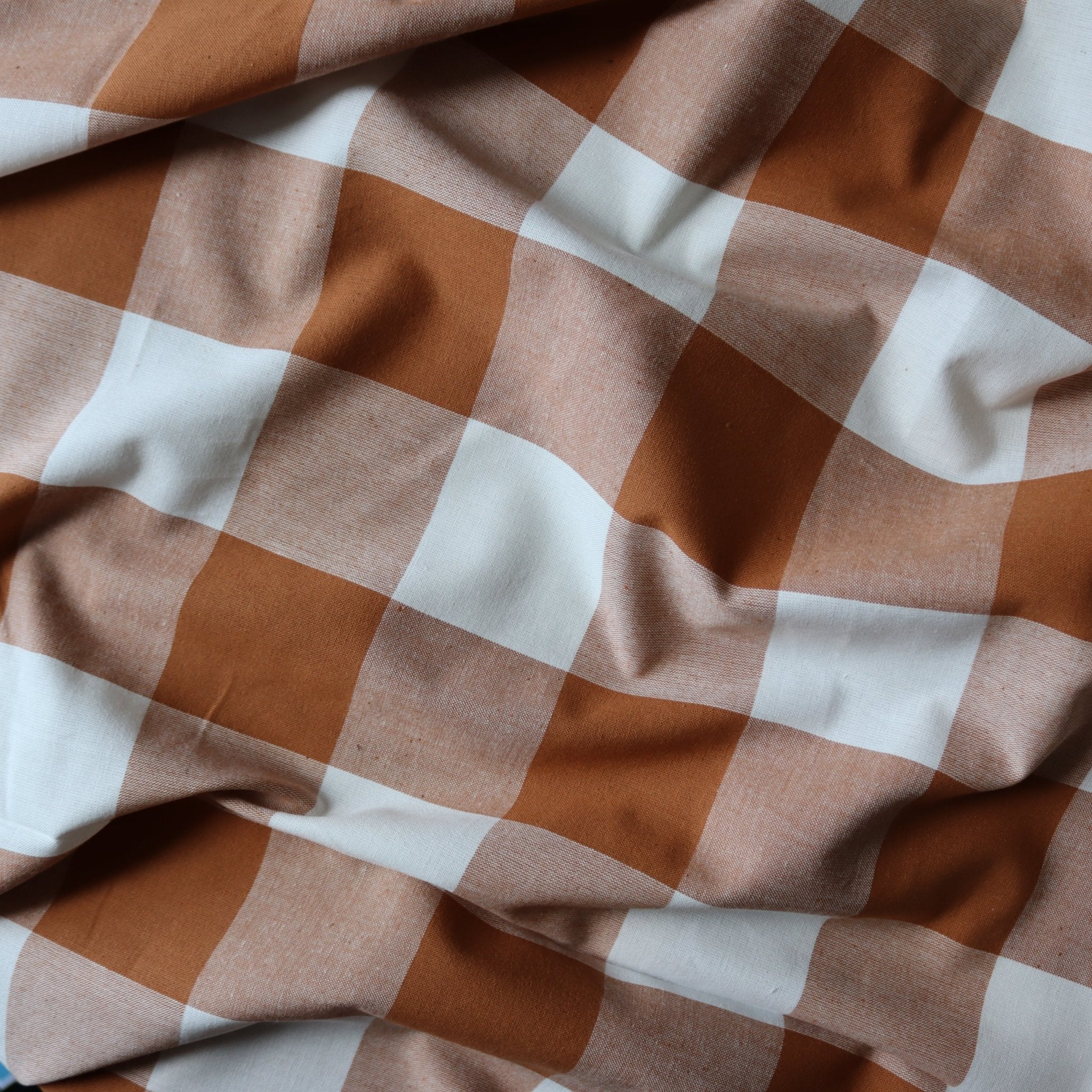 1m REMNANT - Graham Large Gingham Cotton Fabric - sewecofabrics